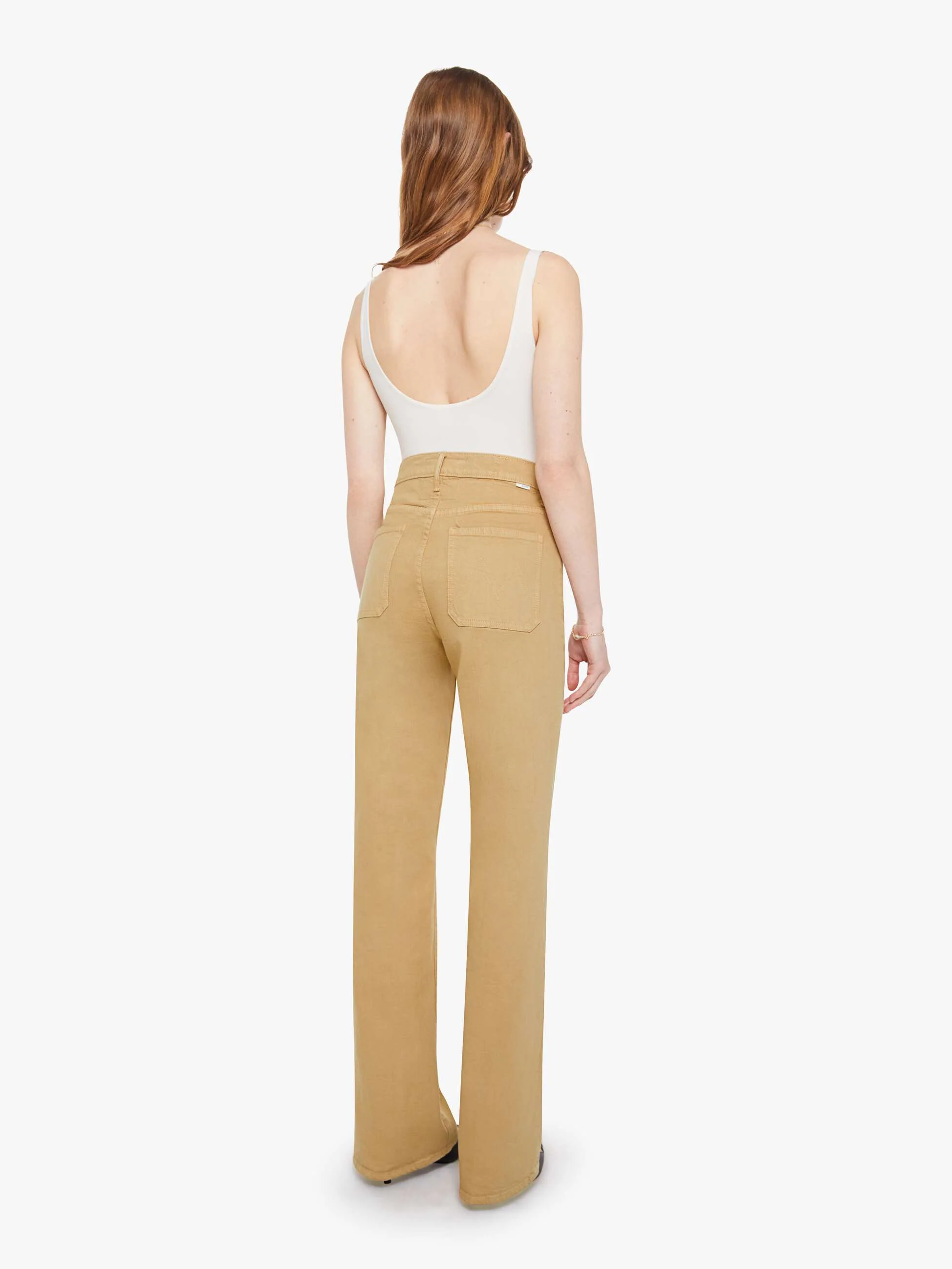 High Waisted Patch Pocket Bookie Sneak - Latte - Image 3