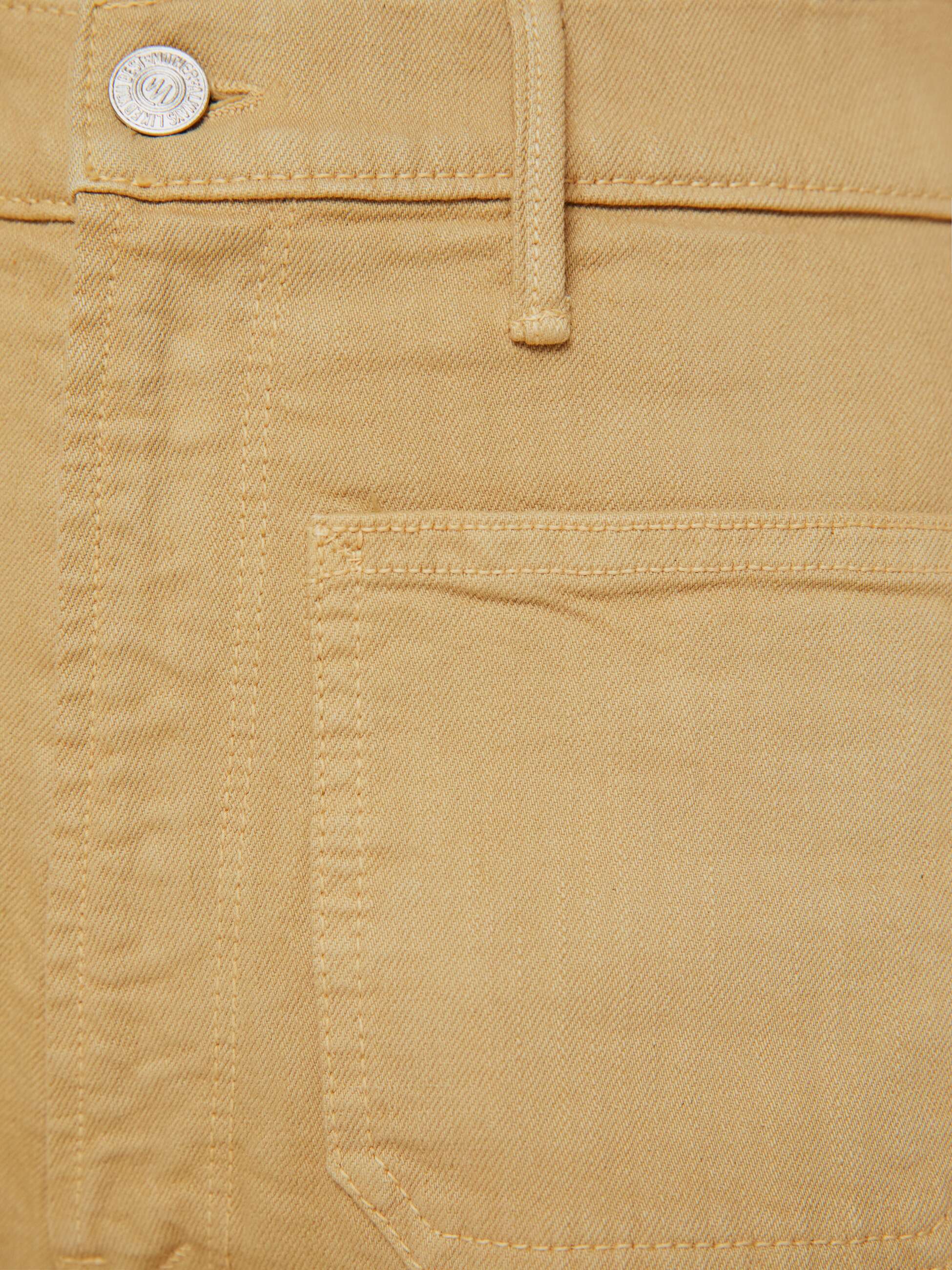 High Waisted Patch Pocket Bookie Sneak - Latte - Image 4